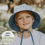 Kids Reversible Sun Hat - Sprig/Steele