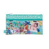 Spencil Pencil Case Twin Zip Rectangle | Tropical Adventure