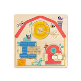 Latches Activity Wooden Puzzle Board