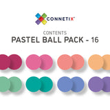Connetix Tiles | Pastel Replacement Ball Pack 16 Pc