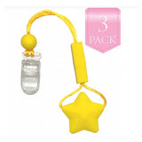 Chewy Shirt Saver Pk3 | Clip On | Star Yellow