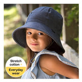 Ponytail Bucket Hat - Denim