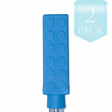 Chewy Pencil Topper 2 Pack | Building Block Light Blue