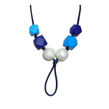 Chewy Necklace - Loop Blue