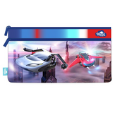 Spencil Pencil Case Twin Zip Rectangle | Flying Cars