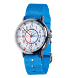 EasyRead Watch - Red/Blue with Sky Blue Band