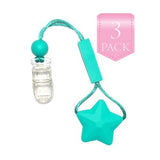 Chewy Shirt Saver Pk3 | Clip On | Star Turquoise