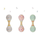 Calm and Breezy Wooden Maraca Rattle Double Ended