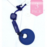 Chewy Shirt Saver Pk3 | Button Hole | Circle Navy Blue