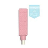 Chewy Pencil Topper 2 Pack | Building Block Pink