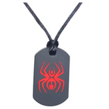 Chewy Pendant | Dog Tag | Spider Black/Red
