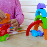 Chunky Puzzle | Wooden Bird and Rainbow