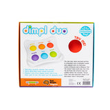 Box of a colorful toy with labeled buttons on a white background
