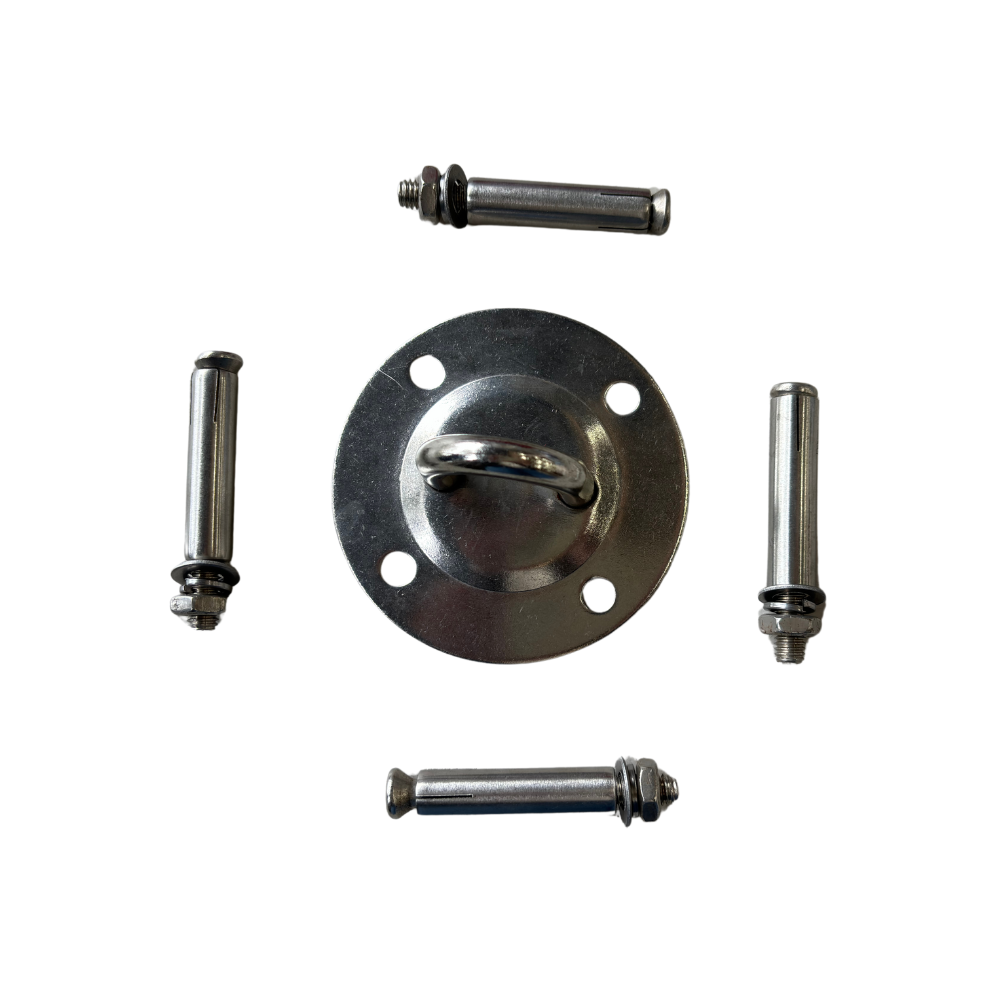 Metal fittings up close