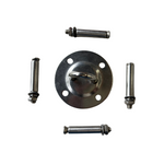 Metal fittings up close