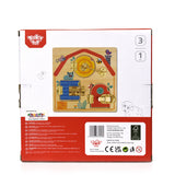 Latches Activity Wooden Puzzle Board