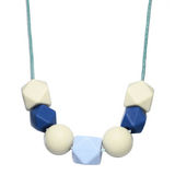 Chewy Necklace - Hex - Mixed Beads | Blue