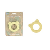 Sensory Silicone Bear Teether | Yellow
