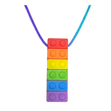 Chewy Pendant | Building Block Rainbow
