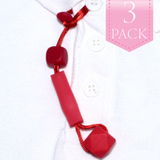 Chewy Shirt Saver Pk3 | Button Hole | Hex Red