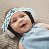 Ems for Baby Earmuffs - Pink/White on White