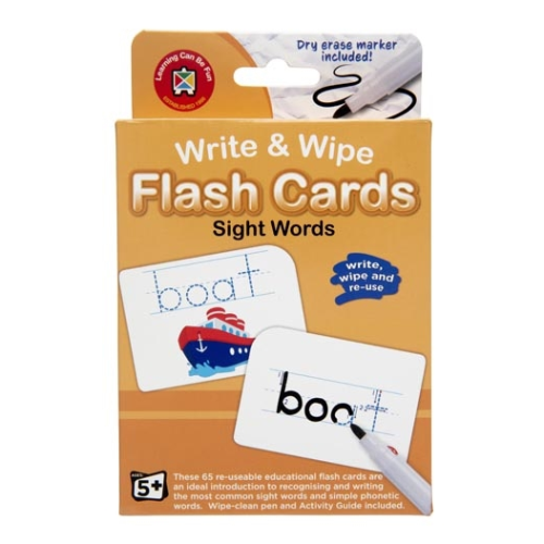 Write and Wipe Flash Cards
