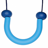 Chewy Necklace | U Tube and Beads - Blue