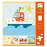 Djeco Stencils | Transport and Co