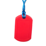 Chewy Pendant - Dog Tag Star | Red