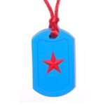 Chewy Pendant - Dog Tag Star | Blue