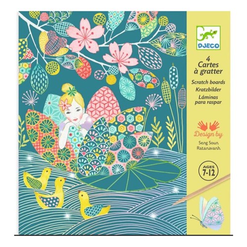 Djeco Scratch Cards | The Pond - TWIGS Toy Boutique
