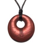 Chewy Necklace - Circle Metallic Copper