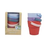 Silicone Shower Buckets 3pc Set | Purple